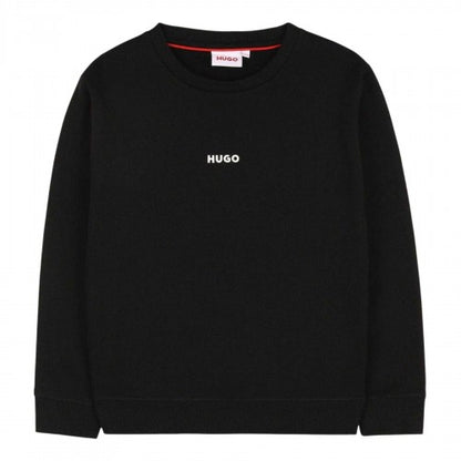 Front - Hugo Boys Crew Neck Regular Sweatshirt