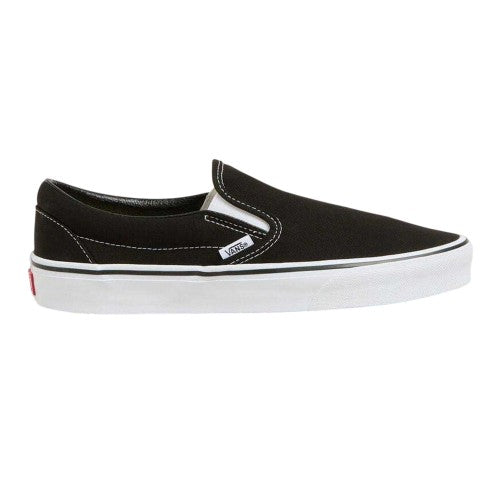 Front - Vans Mens Authentic Canvas Slip-on Flat Trainers