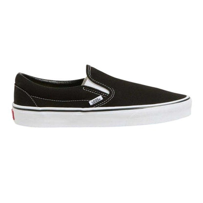 Front - Vans Mens Authentic Canvas Slip-on Flat Trainers