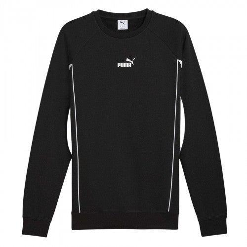 Front - Puma Mens Logo Crew Neck Sports Sweatshirt