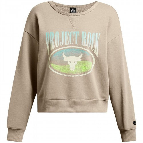Front - Under Armour Womens/Ladies Project Rock Bull Skull French Terry Sweatshirt