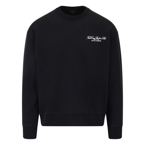 Front - Tela Cruz Mens Studio Crew Neck Relaxed Fit Sweatshirt