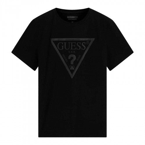 Front - Guess Mens Triangular T-Shirt