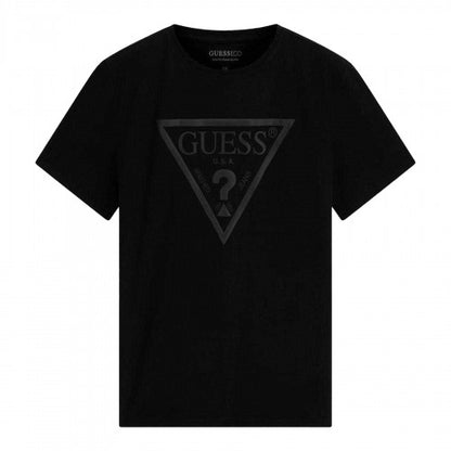 Front - Guess Mens Triangular T-Shirt