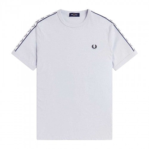 Front - Fred Perry Mens Ringer Embroidered Logo T-Shirt