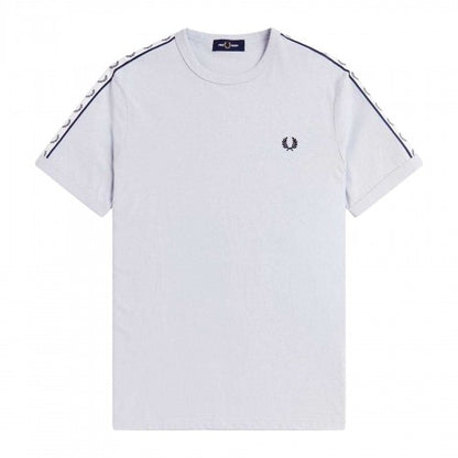 Front - Fred Perry Mens Ringer Embroidered Logo T-Shirt