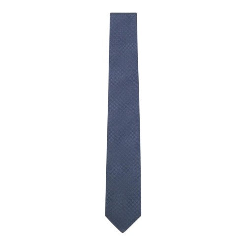 Front - Boss Mens Geometric Pattern Jacquard Tie