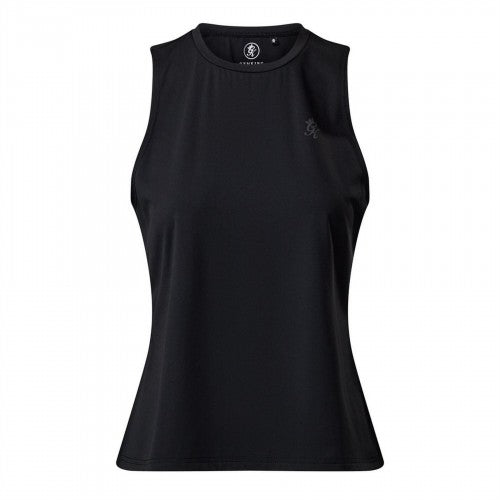 Front - Gym King Womens/Ladies Victory Split Hem Tank Top