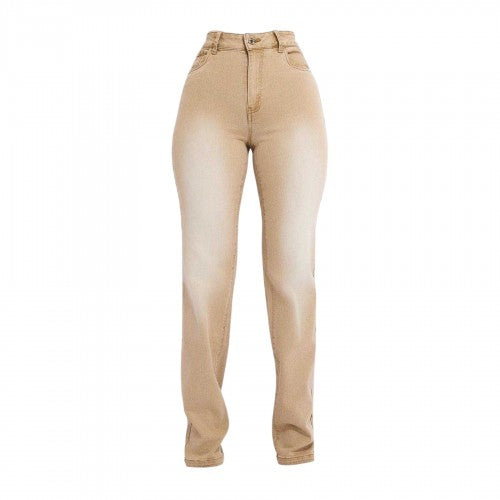 Front - Mars The Label Womens/Ladies Cindy Straight Leg Jeans