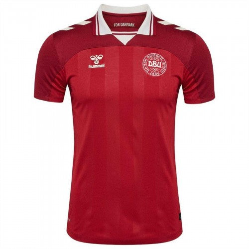 Front - Hummel Mens 2025 Denmark Football Shirt
