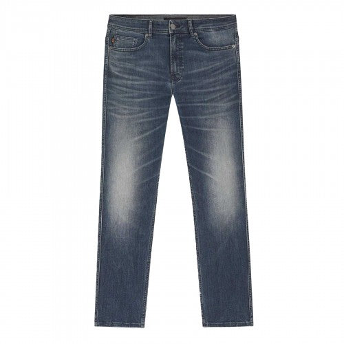 Front - Boss Mens Delaware Denim Slim Mid Rise Jeans