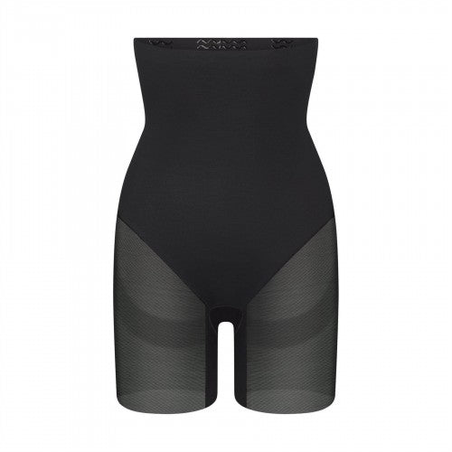 Front - Skims Womens/Ladies Mesh Panel Mid Thigh Shapewear Shorts