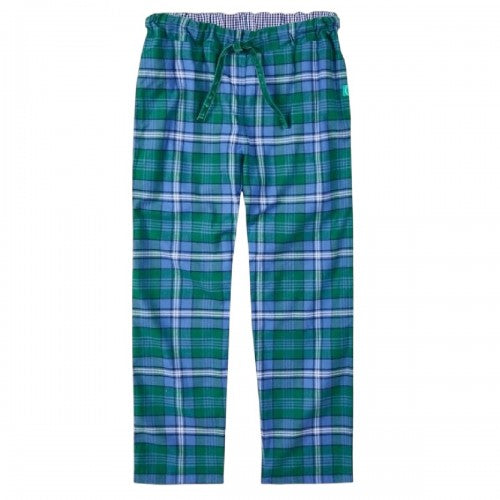 Front - Loungers Mens Brushed Cotton Check Plaid Pyjama Bottoms