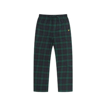 Front - Lyle & Scott Mens Vinny Checked Pyjama Bottoms