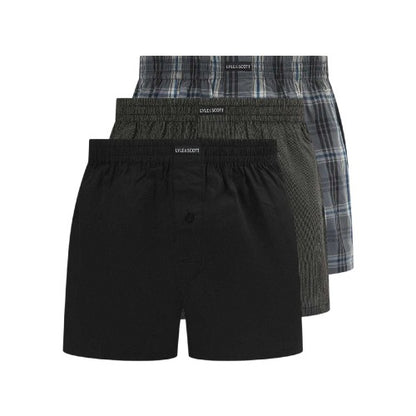 Front - Lyle & Scott Mens Robinson Boxer Shorts (Pack of 3)