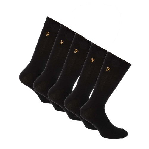 Front - Farah Mens Kinley Dress Socks (Pack of 5)