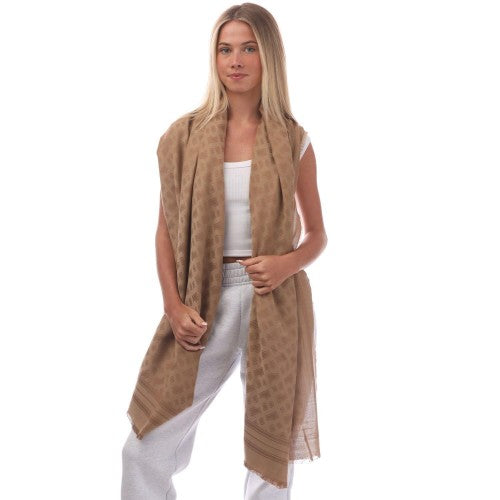 Front - Hugo Boss Womens/Ladies Ylona Wool Blend Scarf