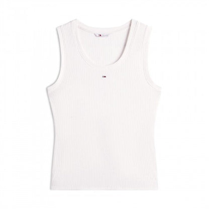 Front - Tommy Jeans Womens/Ladies Cotton Tank Top