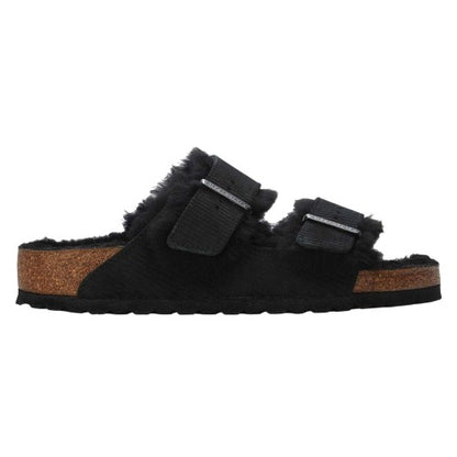 Front - Birkenstock Womens/Ladies Arizona Teddy Bear Flat Sandals