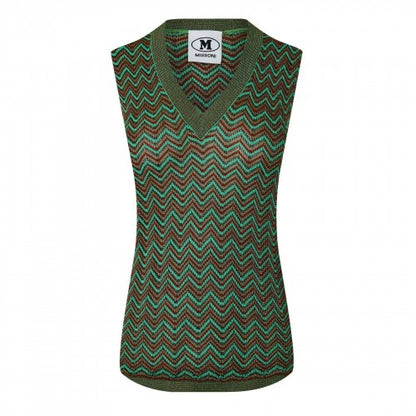 Front - Missoni Womens/Ladies Zig Zag Knitted Sleeveless Tank Top