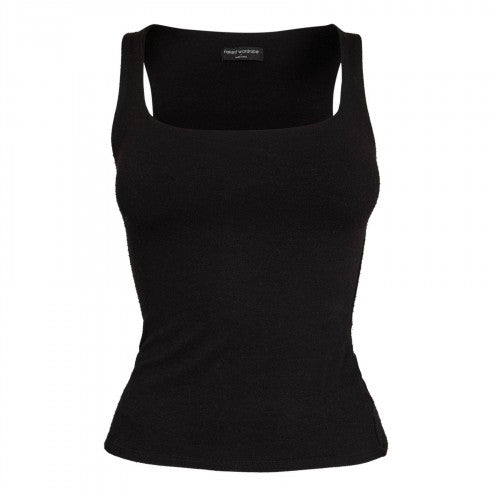 Front - Naked Wardrobe Womens/Ladies Fitted Tank Top