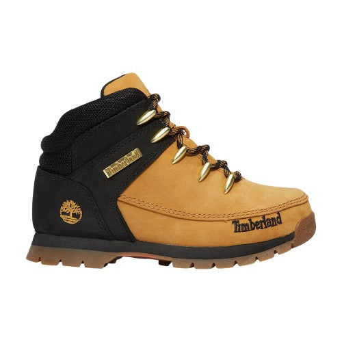 Front - Timberland Boys Nubuck Mid Cut Boots