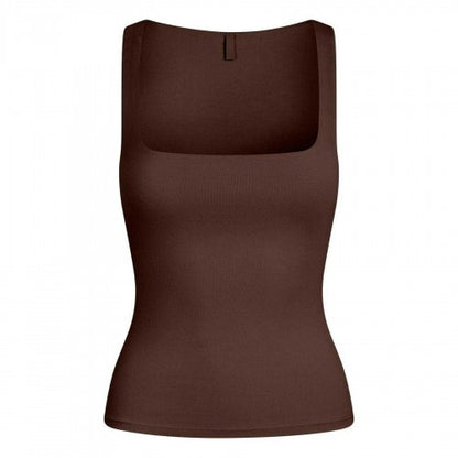 Front - Skims Womens/Ladies Square Neck Tank Top