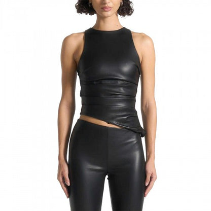 Front - Maniere De Voir Womens/Ladies Asymmetric Racer Top