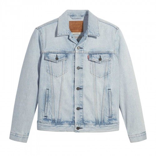 Front - Levis Mens Denim Regular Trucker Jacket