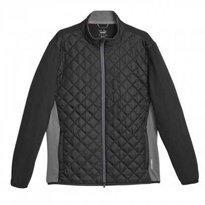 Front - Puma Mens Frost Quilted Golf Jacket