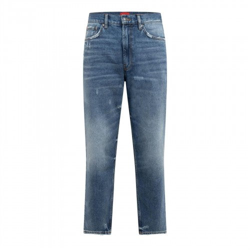 Front - Hugo Mens 838 Distressed Jeans
