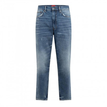 Front - Hugo Mens 838 Distressed Jeans
