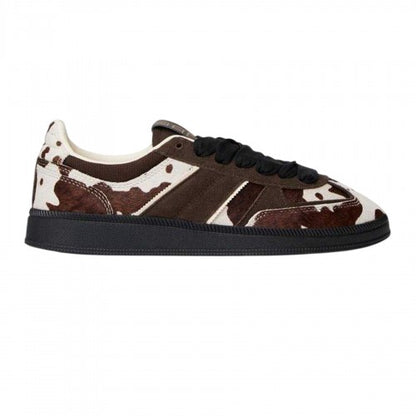 Front - Tommy Jeans Womens/Ladies Greenwich Cow Print Leather Trainers