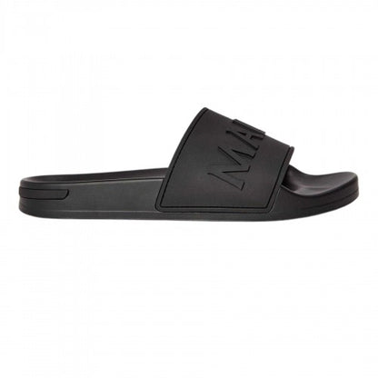 Front - Mallet Mens Embossed Cushioned Sliders