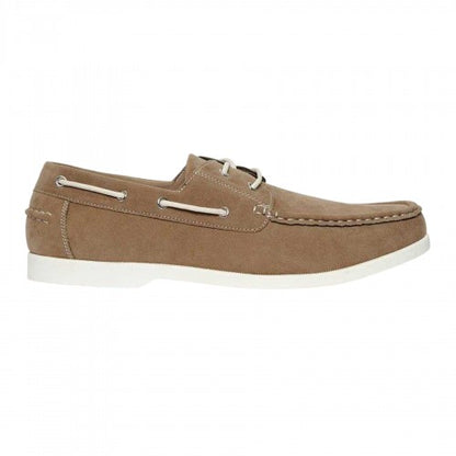 Front - Threadbare Mens Amis Suede Moc Toe Boat Shoes