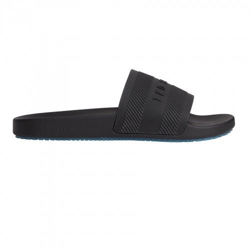 Front - Ted Baker Mens Moulded Footbed Flat Sliders