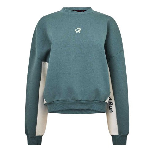 Front - Red Run Womens/Ladies Skyline Relaxed Fit Crop Sweatshirt