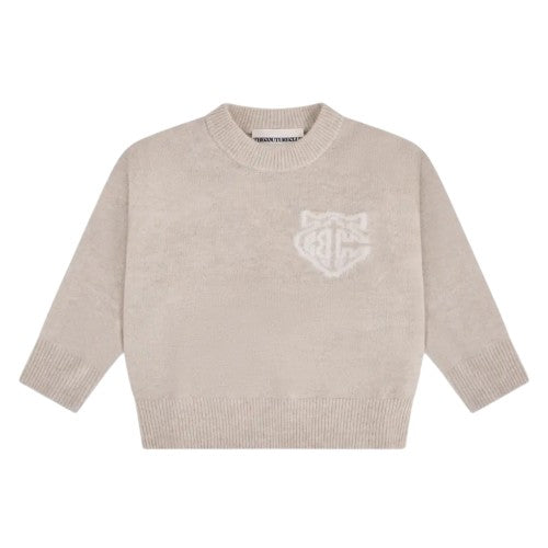 Front - Couture Club Childrens/Kids Monogram Fluffy Sweatshirt