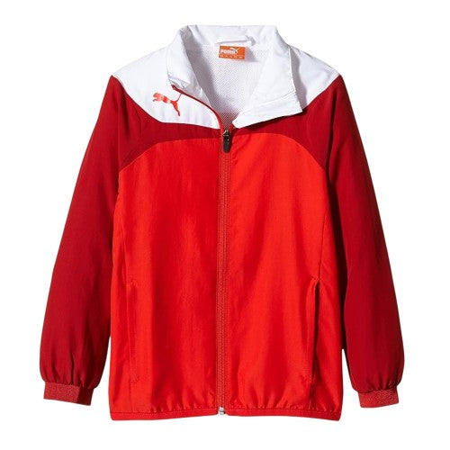 Front - Puma Boys Esito Colour Block Lightweight Jacket