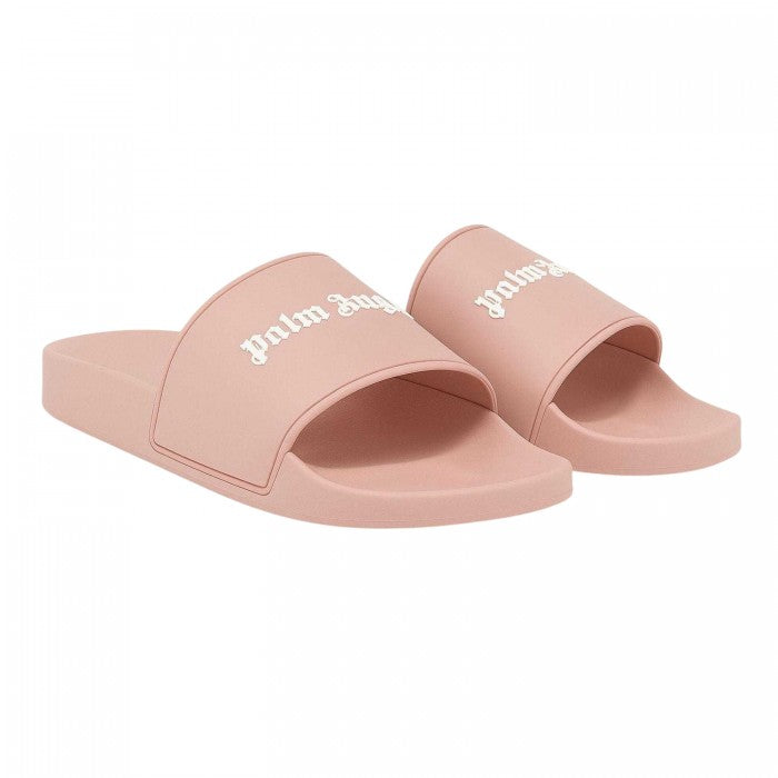 Front - Palm Angels Womens/Ladies Single Strap Pool Flat Sliders