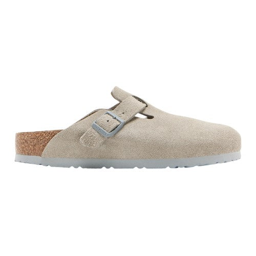 Front - Birkenstock Unisex Adult Boston Suede Clogs