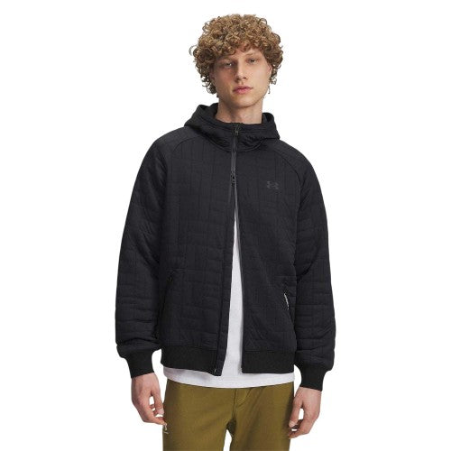 Front - Under Armour Mens Unstoppable Quilted Full Zip Hooded Jacket