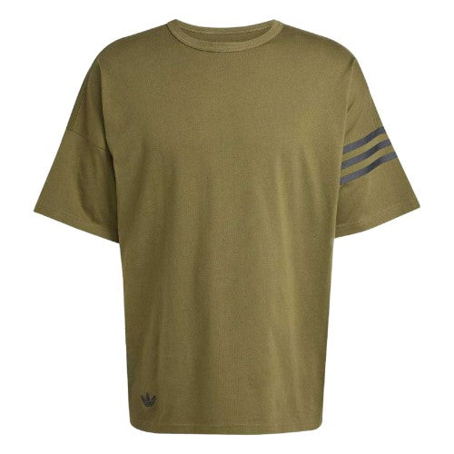 Front - Adidas Mens Neuclassics 3 Stripes T-Shirt