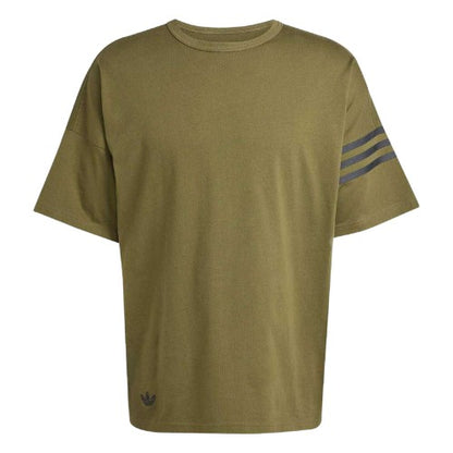 Front - Adidas Mens Neuclassics 3 Stripes T-Shirt