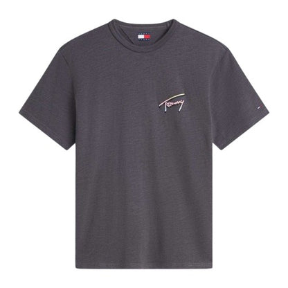 Front - Tommy Jeans Mens Signature Logo T-Shirt