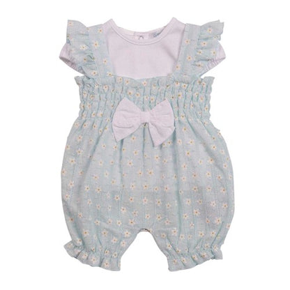 Front - Mintini Baby Girls Daisy Babysuit