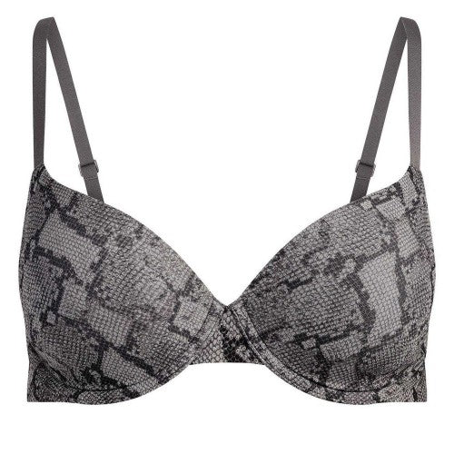 Front - Skims Womens/Ladies Fits Everybody Snake Print T-Shirt Bra