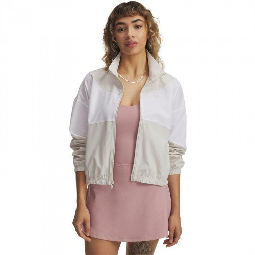 Front - Under Armour Womens/Ladies Rival Woven Lightweight Relaxed Fit Jacket