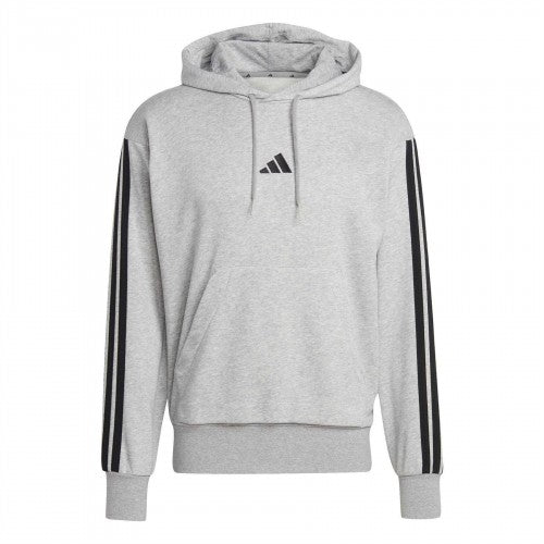 Front - Adidas Mens 3 Stripes Hoodie