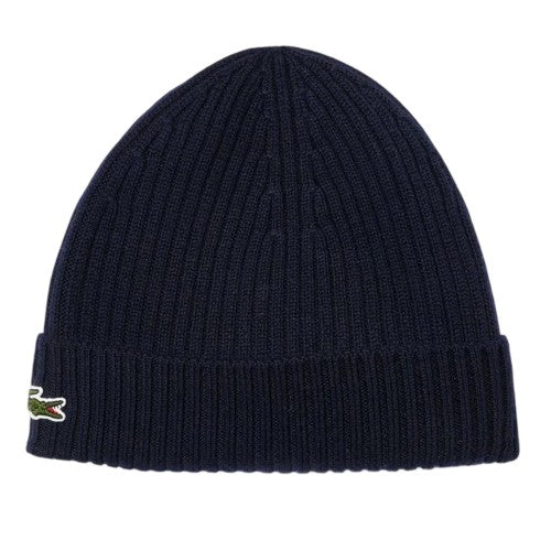Front - Lacoste Embroidered Logo Beanie